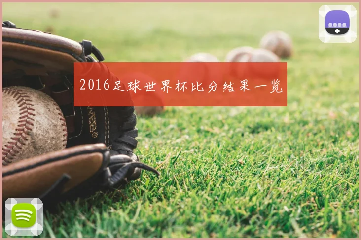 2016足球世界杯比分结果一览